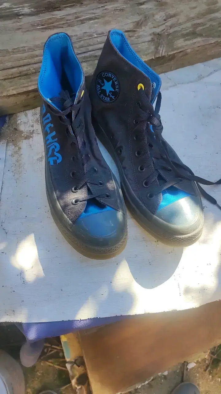 Zapatillas Converse All Star negras y azules