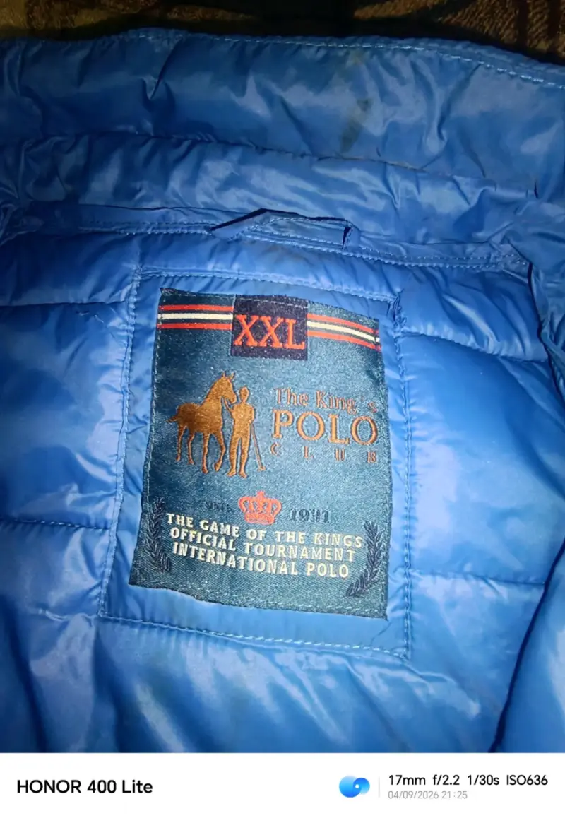 Chaqueta acolchada azul XXL Polo Club - 2