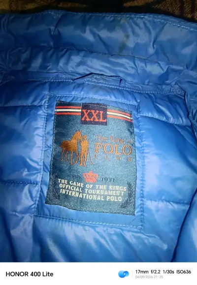 Chaqueta acolchada azul XXL Polo Club - miniatura 2