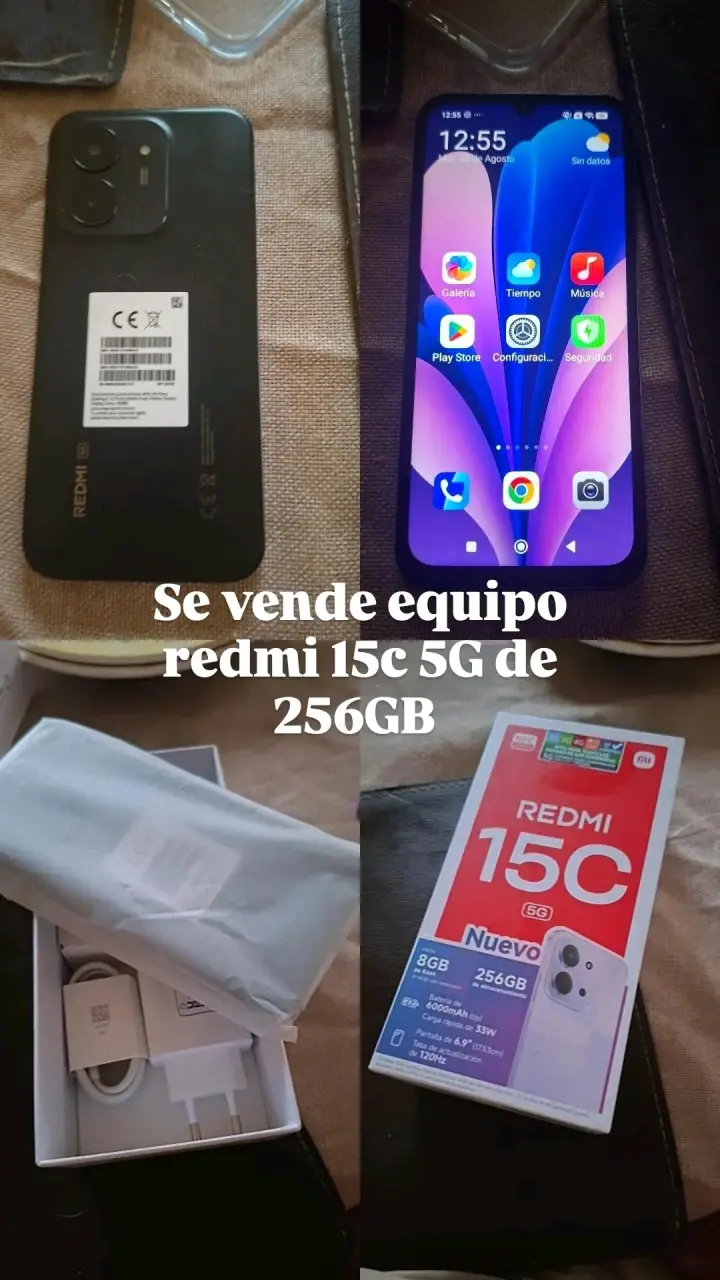 Smartphone Redmi 15C 5G 256GB en buen estado