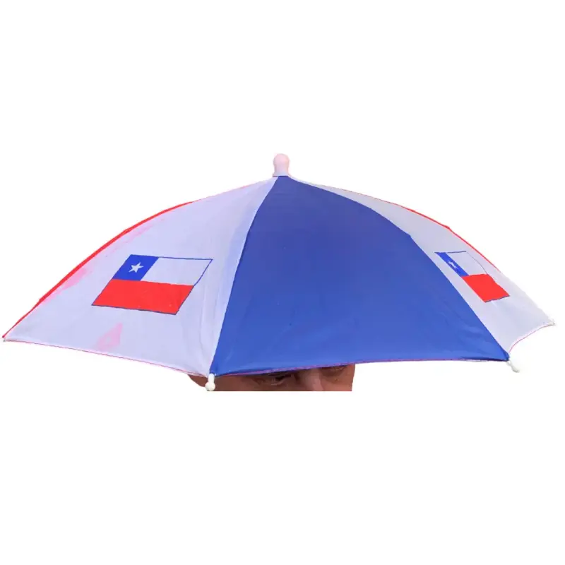 Sombrero paraguas bandera chilena - 1