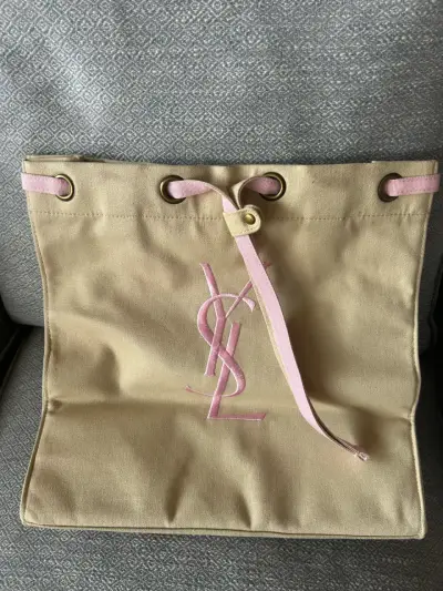 Bolso de mano beige Yves Saint Laurent - miniatura 1