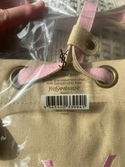 Bolso de mano beige Yves Saint Laurent - miniatura 3