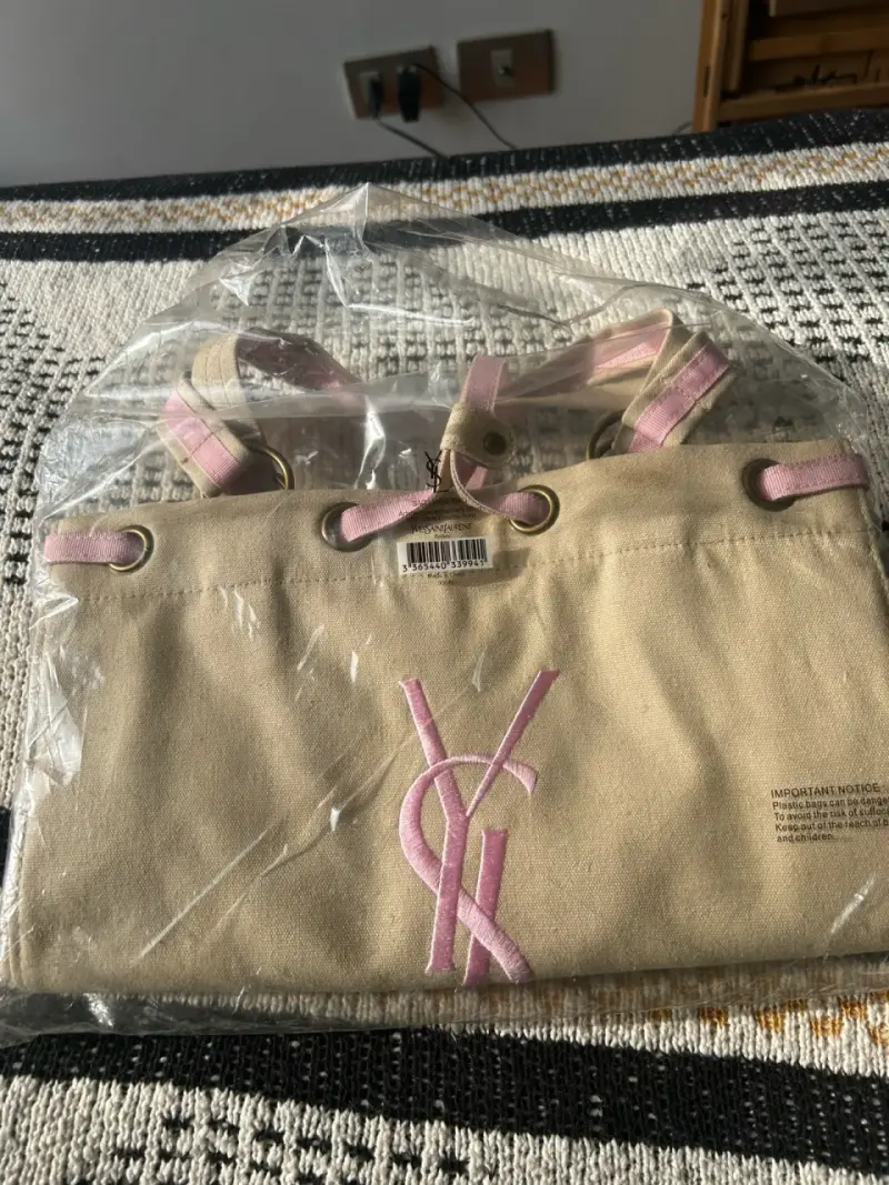 Bolso de mano beige Yves Saint Laurent - 5