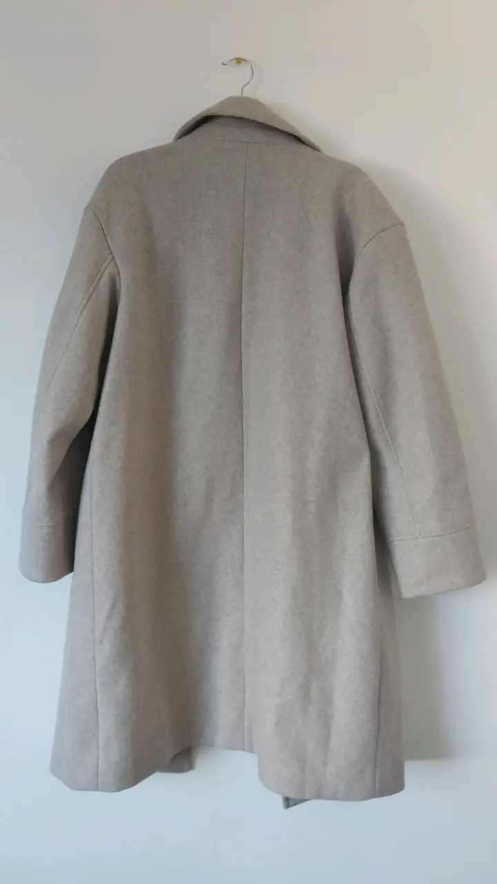 Abrigo largo beige Sybilla XL - 2