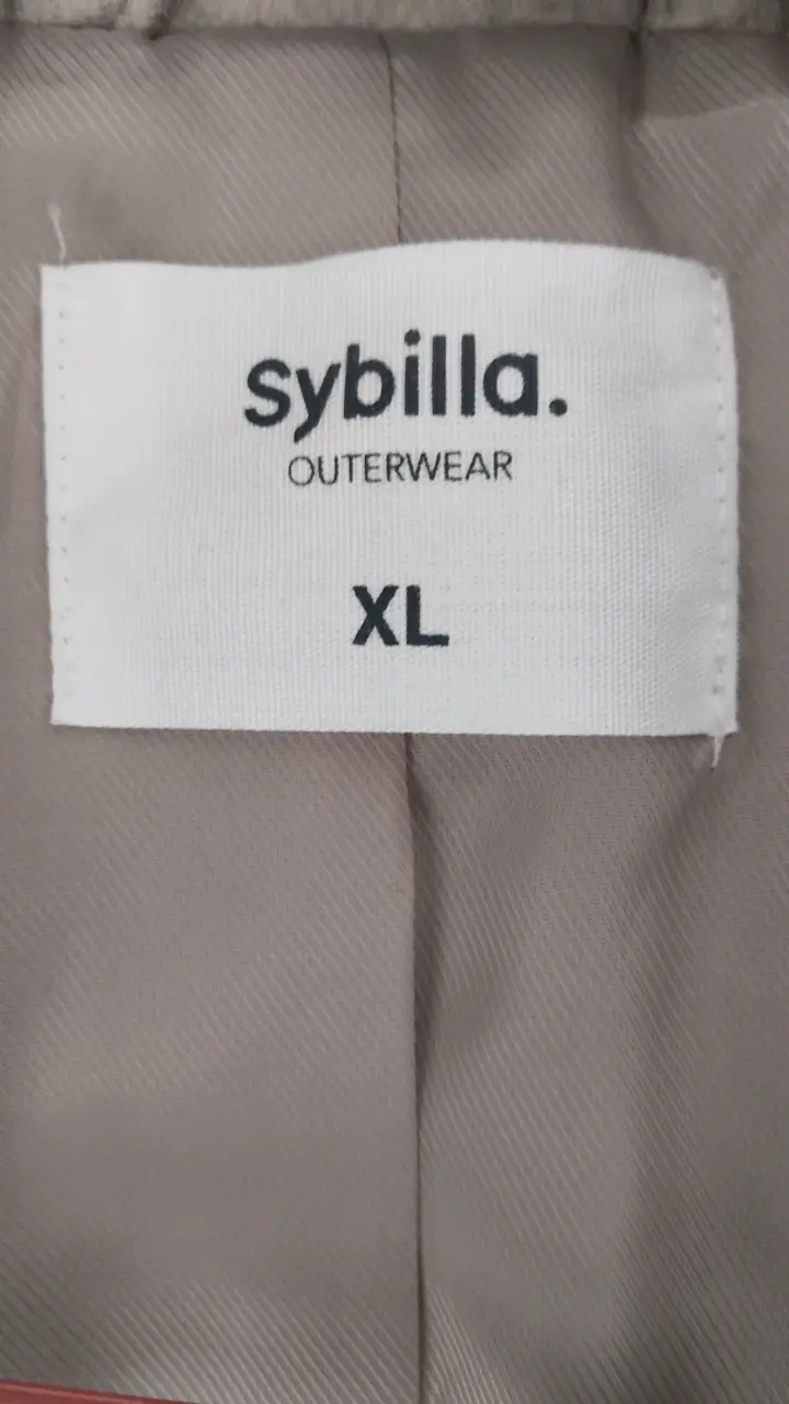 Abrigo largo beige Sybilla XL - 3
