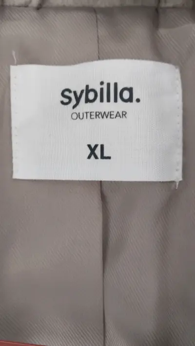 Abrigo largo beige Sybilla XL - miniatura 3