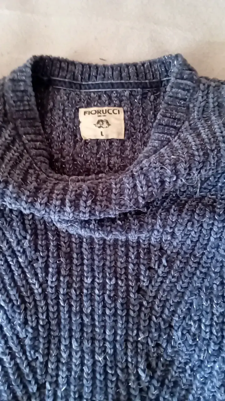 Suéter de lana azul Fiorucci talla L - 4