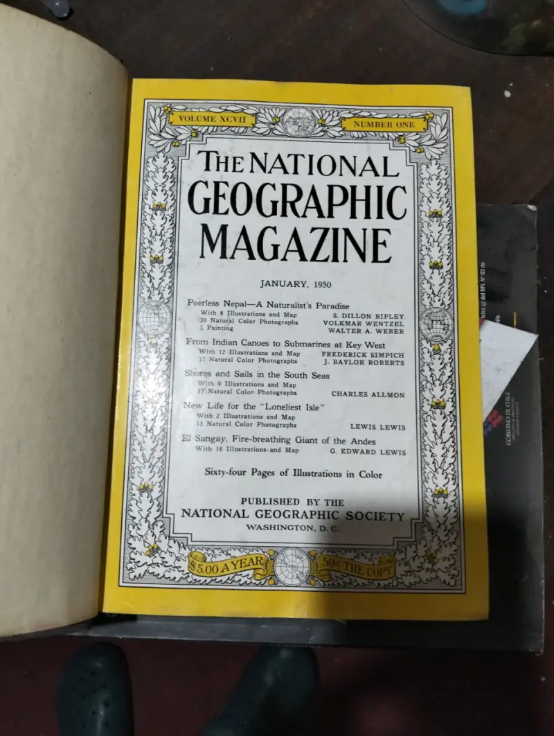 Revista National Geographic Enero 1950 Edición Antigua - 3
