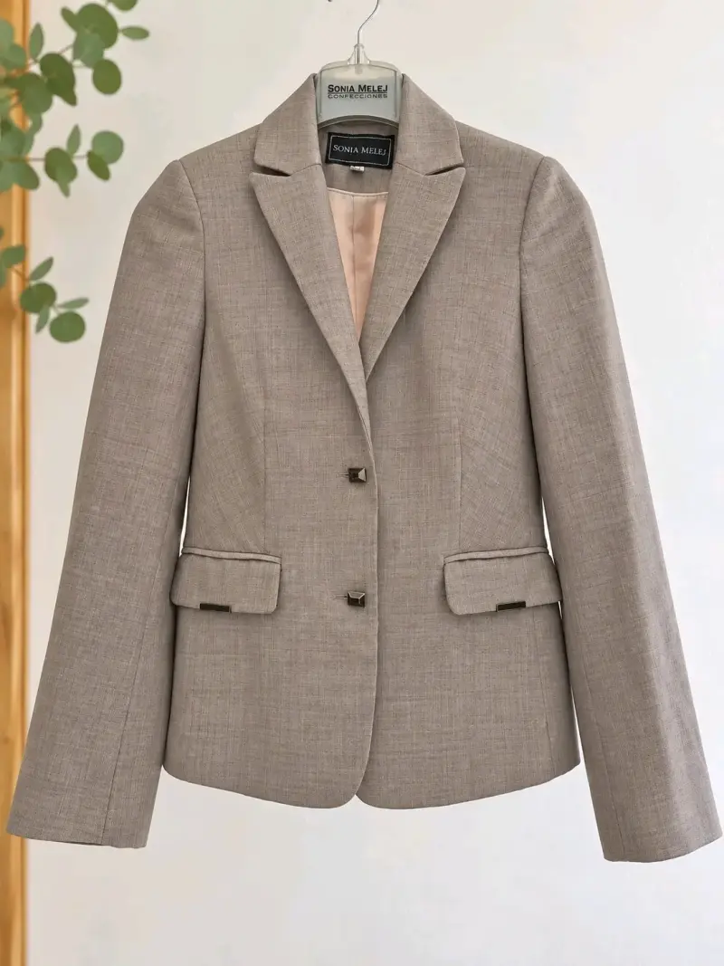 Traje de Mujer Beige Sonia Melej formal - 3