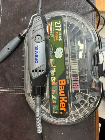 Herramienta rotativa Dremel 3000 con kit Bauker 277 piezas - miniatura 1
