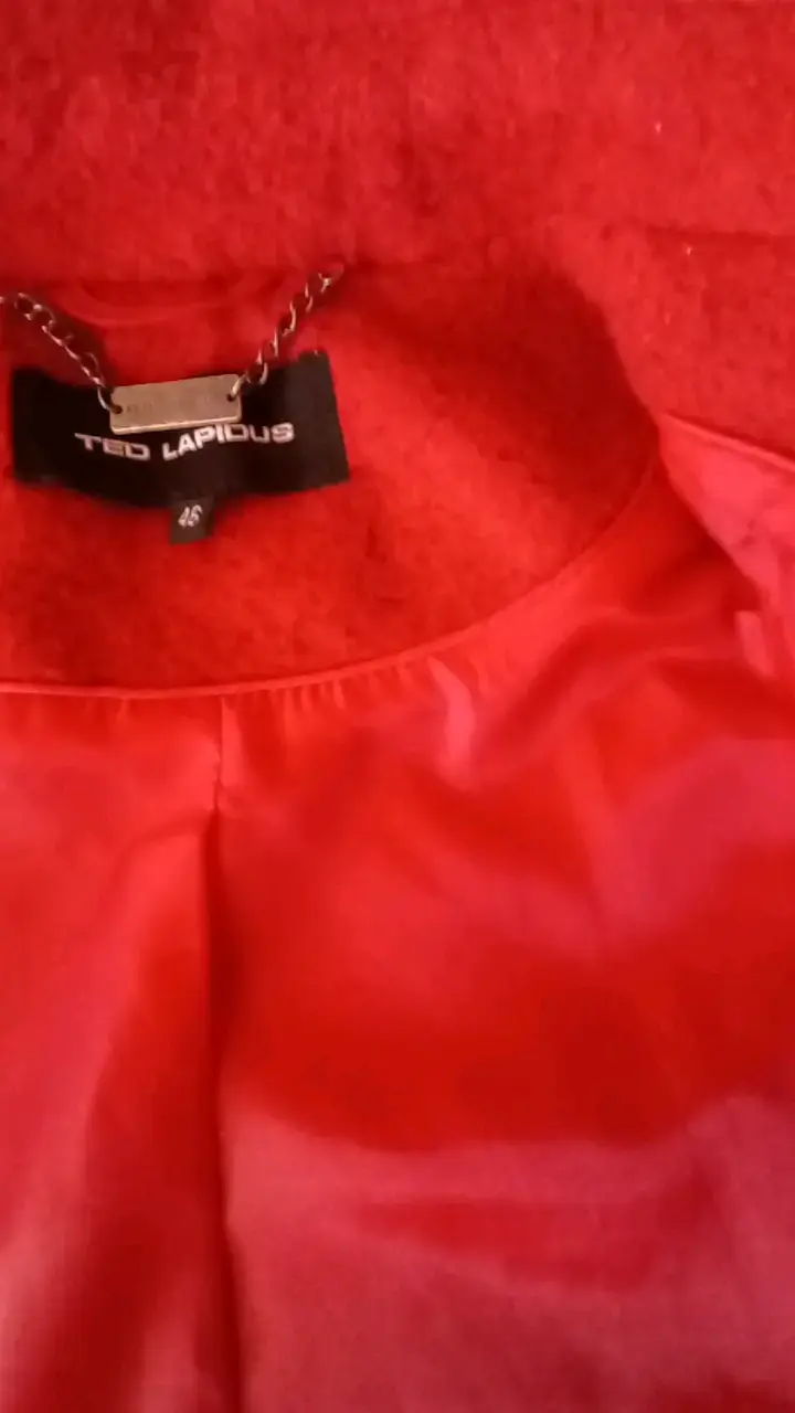 Abrigo rojo de lana Ted Lapidus - 4
