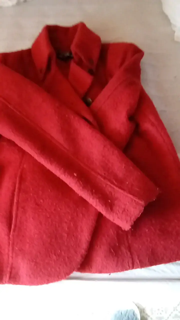 Abrigo rojo de lana Ted Lapidus - 6