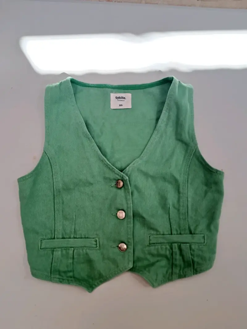 Vest sin mangas Sybilla XS color verde menta - 1