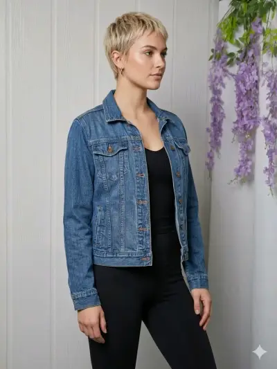 Chaqueta de mezclilla Tommy Hilfiger para mujer - miniatura 1