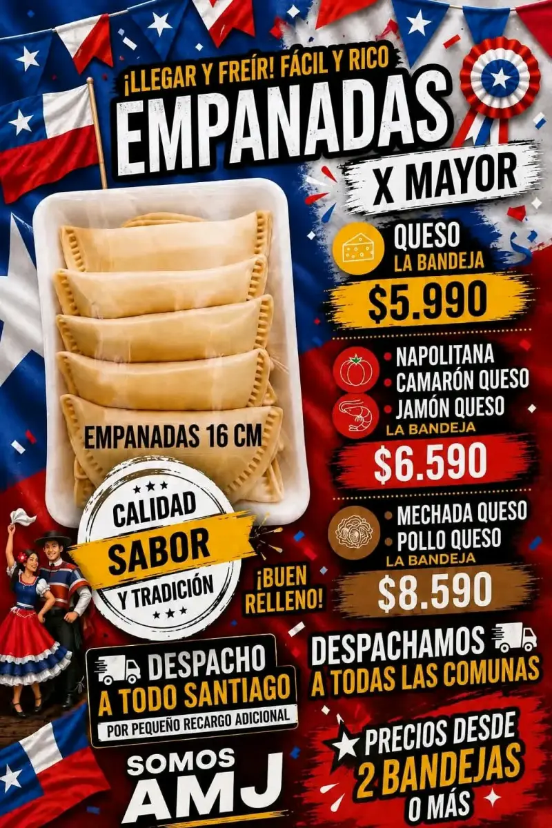 Empanadas de Cóctel AMJ 10 Unidades - 3