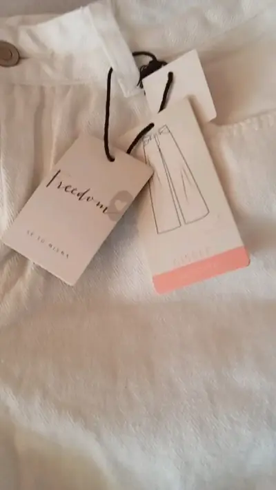 Pantalones blancos de mujer Freedom 1985 - miniatura 2