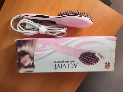 Cepillo alisador de cabello Acevivi rosa - miniatura 2