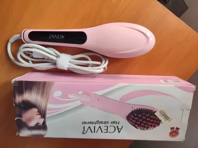 Cepillo alisador de cabello Acevivi rosa - miniatura 3