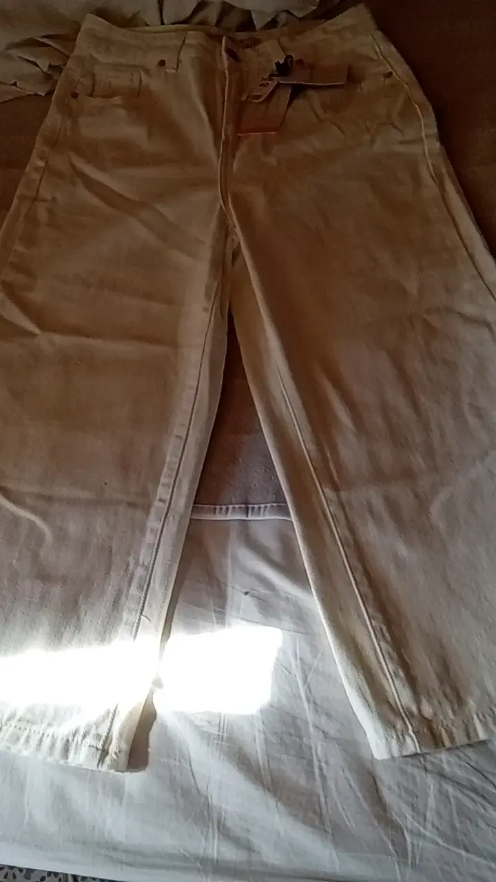 Pantalones culotte blancos Freedom talla 40 - 2