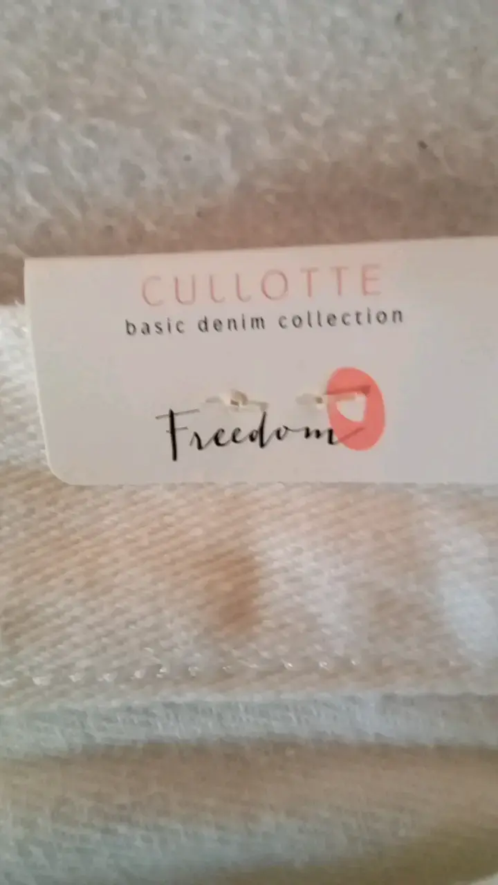 Pantalones culotte blancos Freedom talla 40 - 3