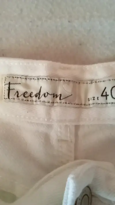 Pantalones culotte blancos Freedom talla 40 - miniatura 4