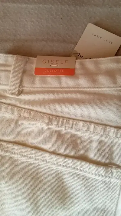Pantalones culotte blancos Freedom talla 40 - miniatura 5