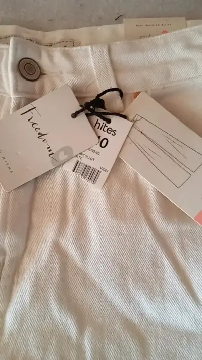 Pantalones culotte blancos Freedom talla 40 - miniatura 6