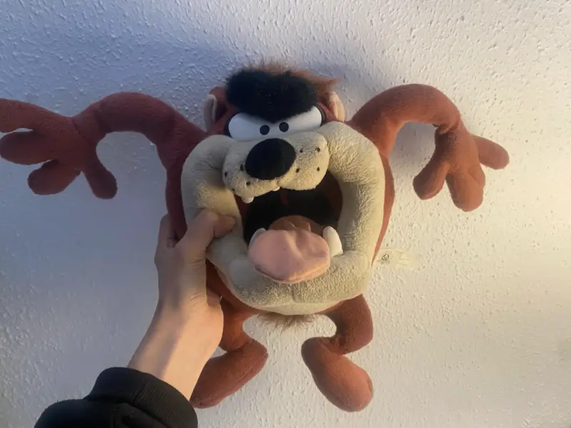 Peluche de 1999 Taz con sonido Looney Tunes - 1