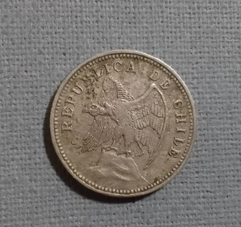 Moneda antigua de Chile 5 centavos 1936 - 2