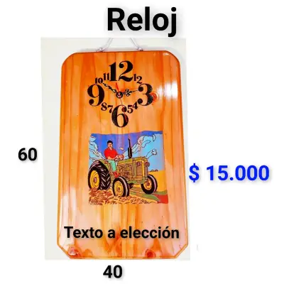 Reloj de Madera Personalizado con Texto Bíblico - miniatura 5