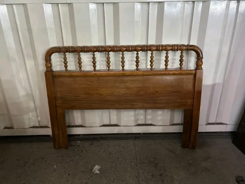 Cabecera de cama de madera vintage