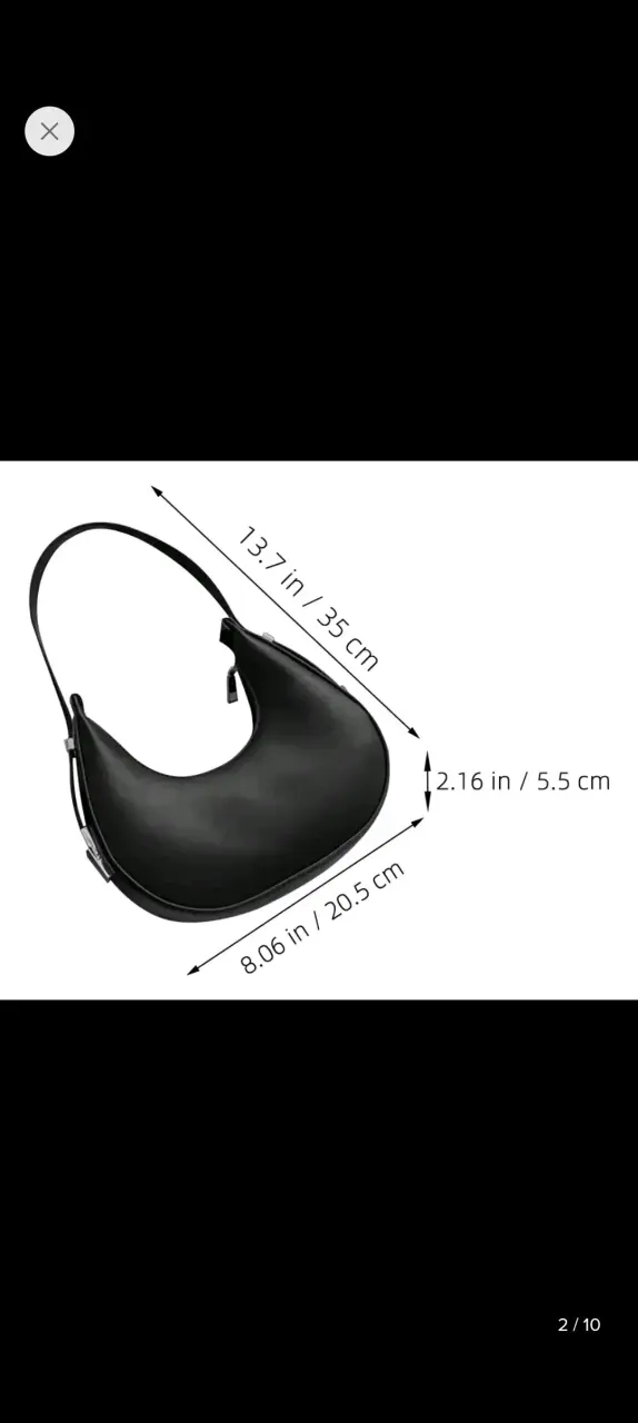 Cartera de cuero marrón con cierre metálico - 6