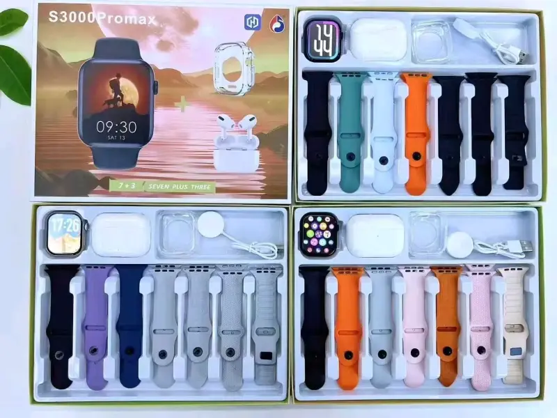 Smartwatch S3000 Promax, auriculares +7 correas - 2