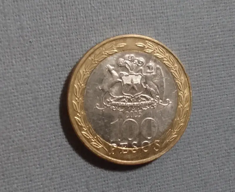 Moneda conmemorativa de 100 pesos Chile 1925-2025 - 2