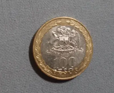Moneda conmemorativa de 100 pesos Chile 1925-2025 - miniatura 2