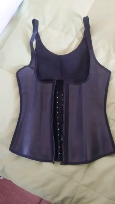 Corset reductor negro con cierre frontal talla S - miniatura 1
