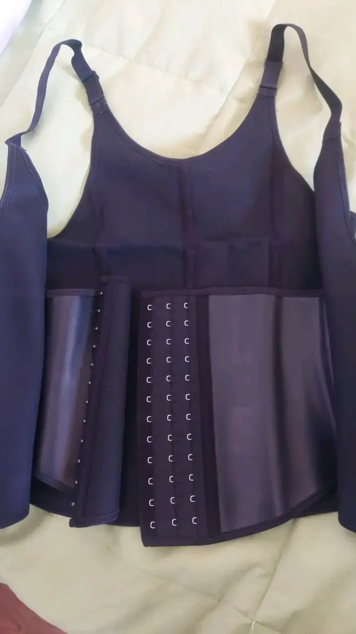 Corset reductor negro con cierre frontal talla S - 2