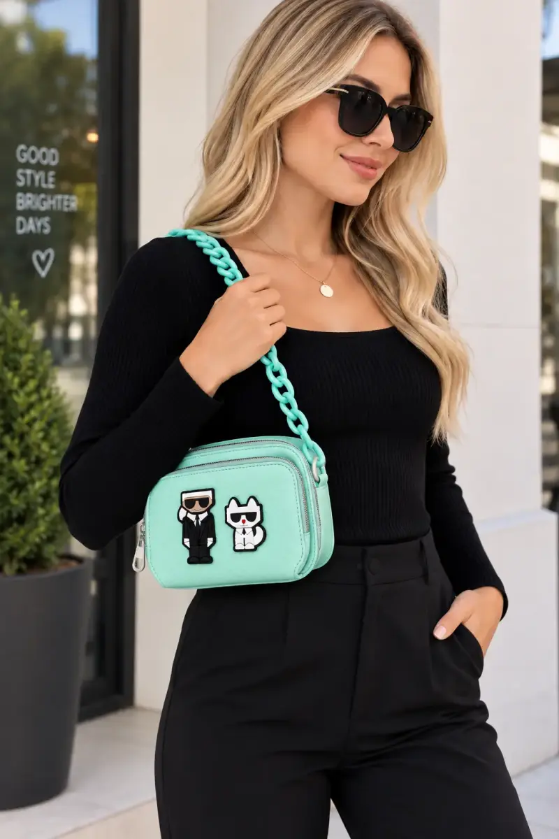 Cartera menta KL - 1