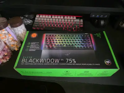 Teclado mecánico Razer BlackWidow V4 75% RGB - miniatura 1