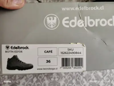 Zapatos de seguridad Edelbrock café talla 36 - miniatura 2