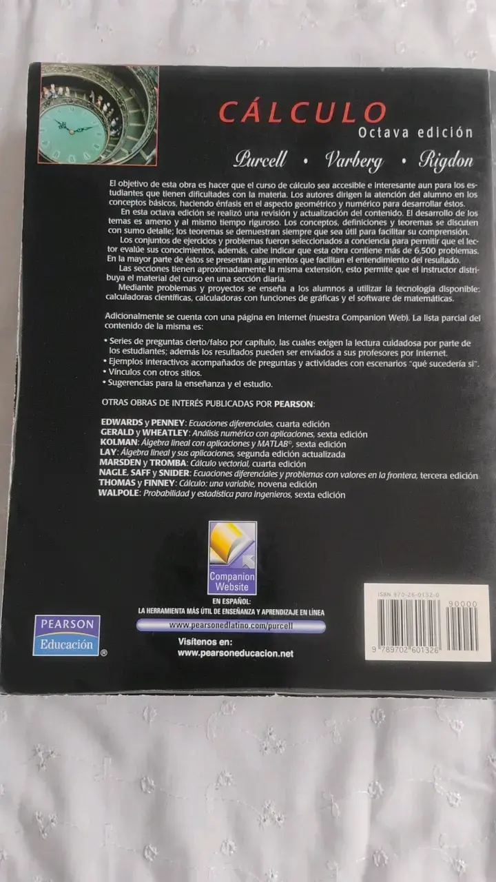 Libro Cálculo Octava Edición Purcell Varberg Rigdon - 2