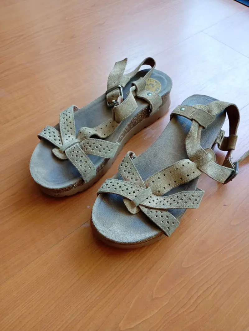 Sandalias de cuero beige Panama Jack para mujer - 2
