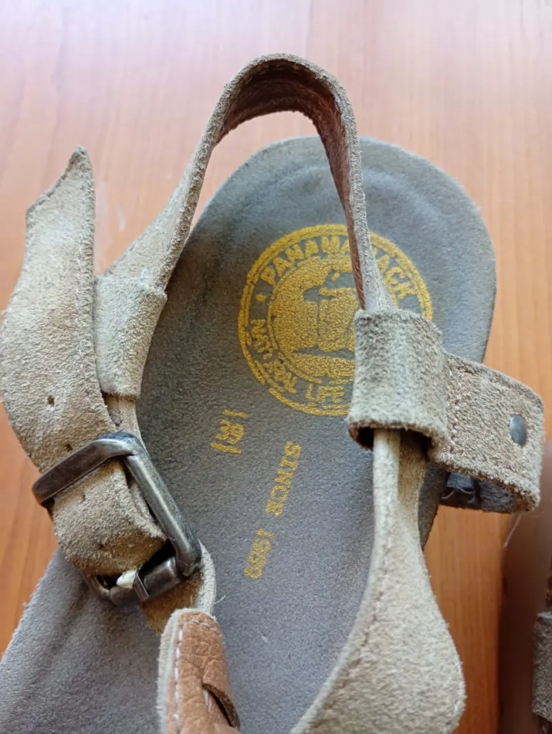 Sandalias de cuero beige Panama Jack para mujer - 3