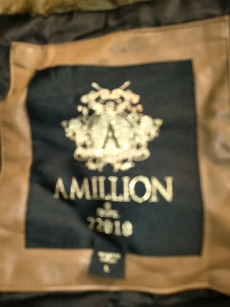 Abrigo de piel sintética marrón para mujer - 5
