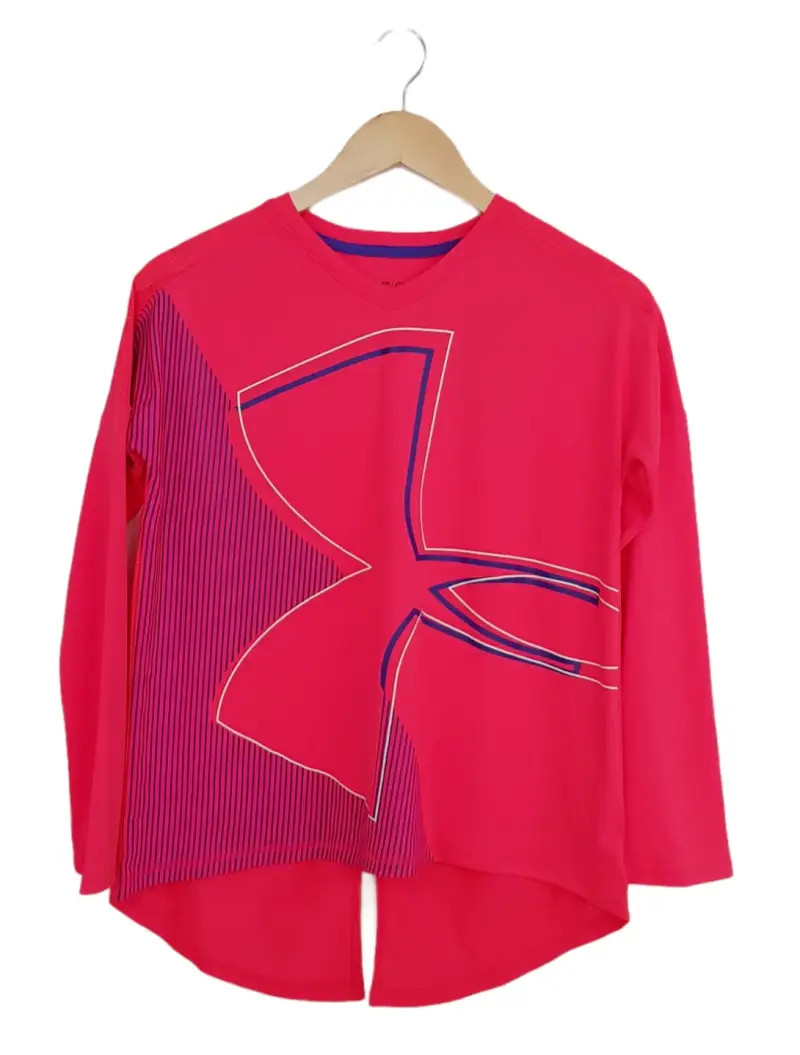 Polera deportiva manga larga Under Armour rosa - 3