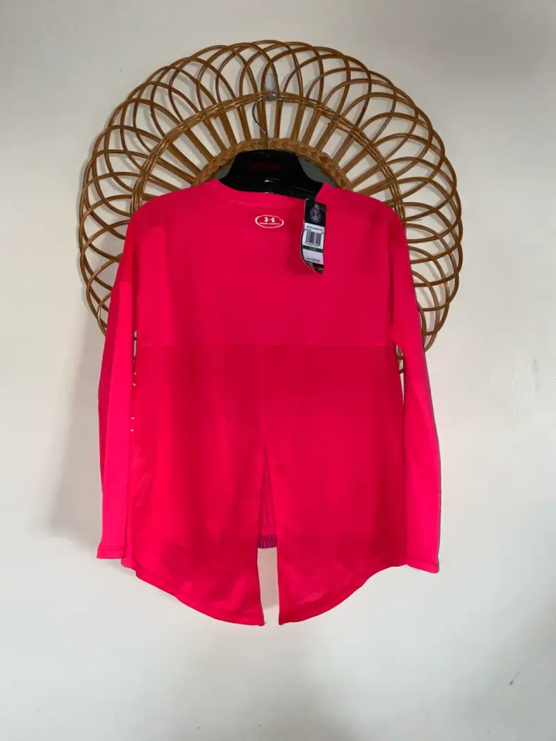 Polera deportiva manga larga Under Armour rosa - 4