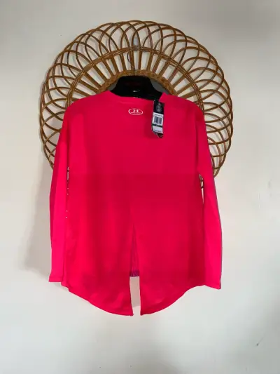 Polera deportiva manga larga Under Armour rosa - miniatura 4