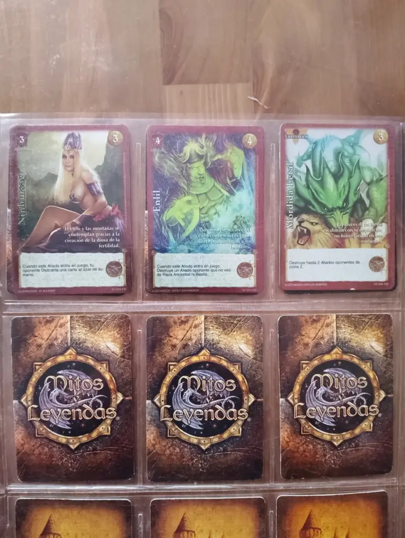 Lote Cartas Mitos y Leyendas Reales Holograficas - 4