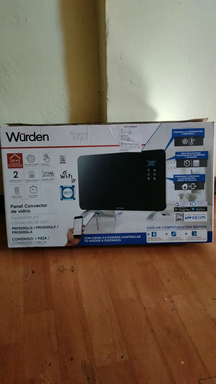 Panel calefactor de vidrio con WiFi Würden - 2